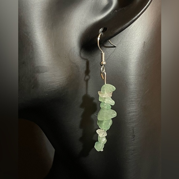 Bracelet And Earrings Set - Natural Healing Stone Aventurine - Picture 10 of 15